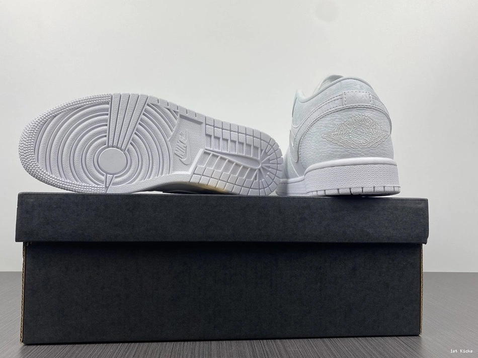 White Tumbled - 553558-130 1 Low Jordan Triple Leather 0321